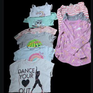 Closet Clean Out! HUGE Girls 6/7 (6x) 9-Shirt Bundle - Nike, H&M, Spotted Zebra